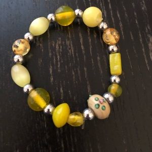 Yellow and silver bracelet women’s